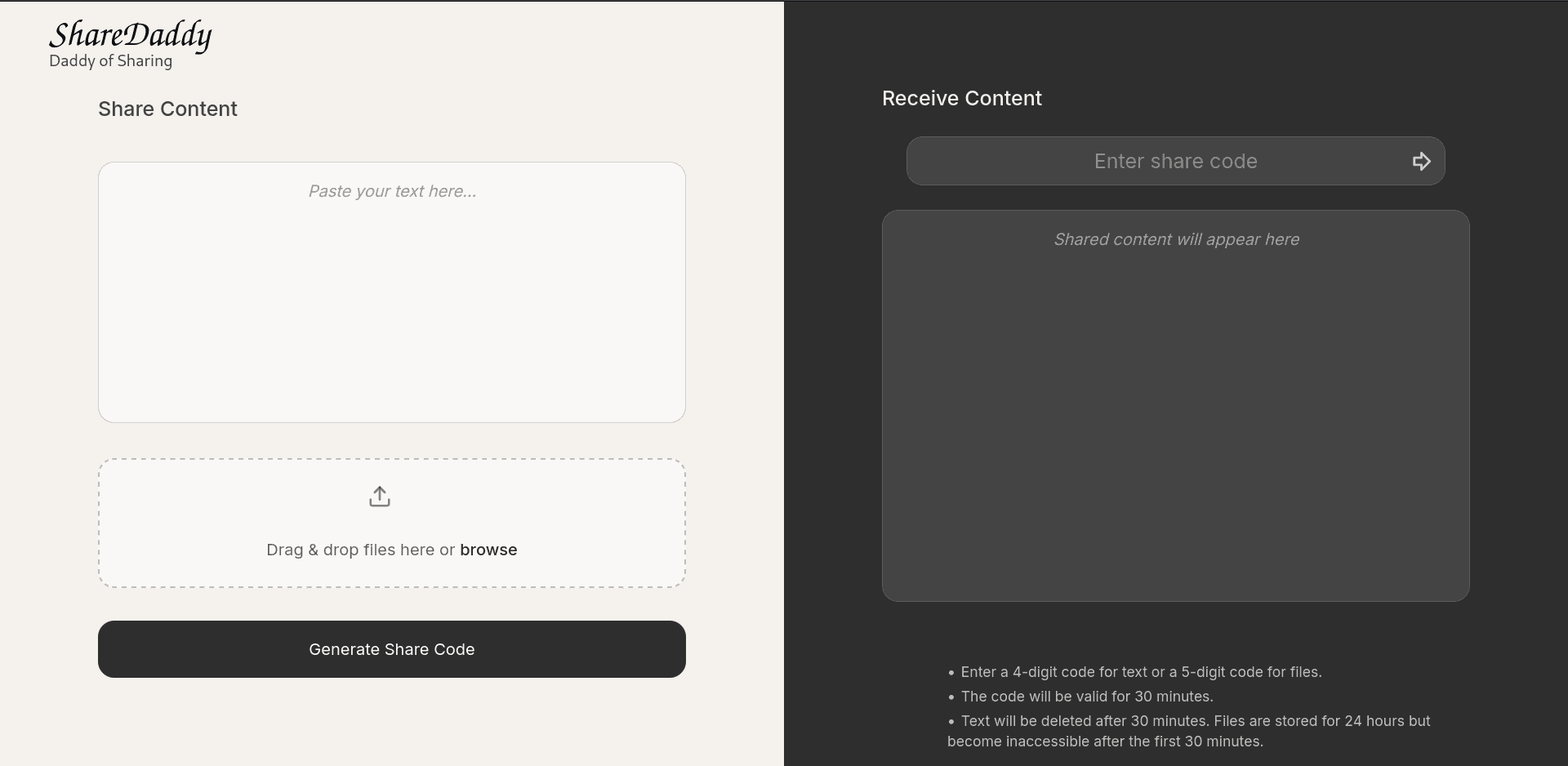 ShareDaddy screenshot